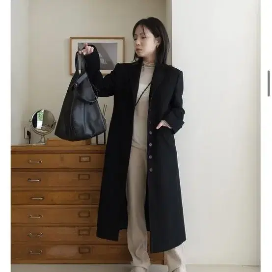 mok 모크 hourglass wool coat 울 코트