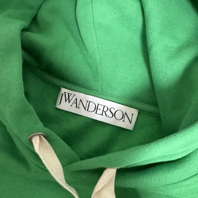 [JW ANDERSON]S급 로고 자수 그린 후드