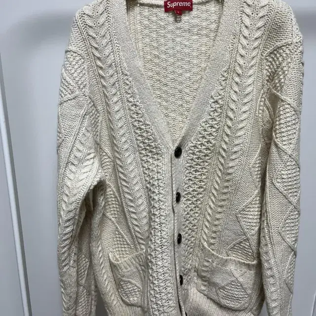 (FW16) Supreme cable knit cardigan