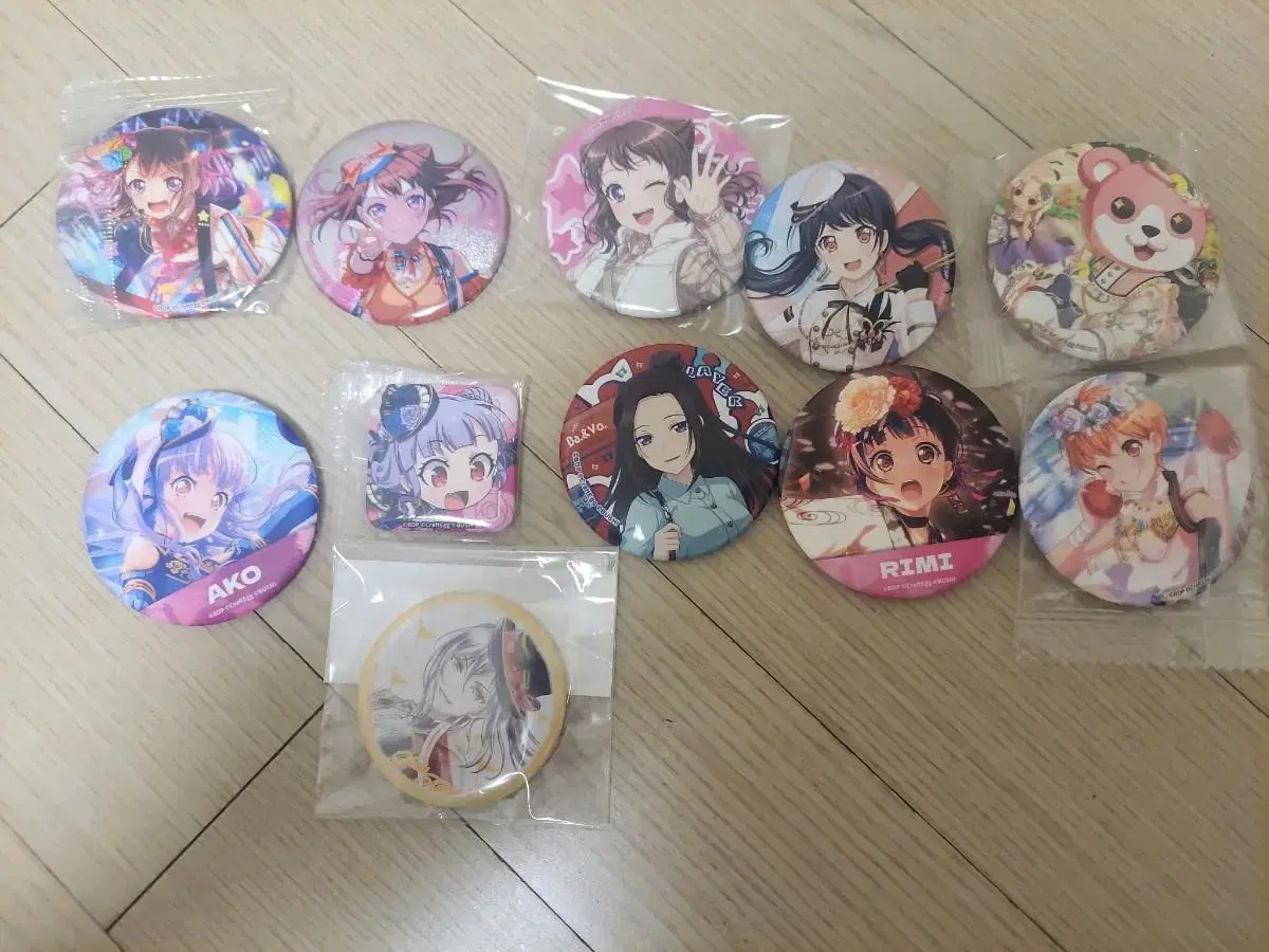 Bangdream Canbadge Kasumi Tsukushi Ako Reiya Rimi Hagumi Kaoru