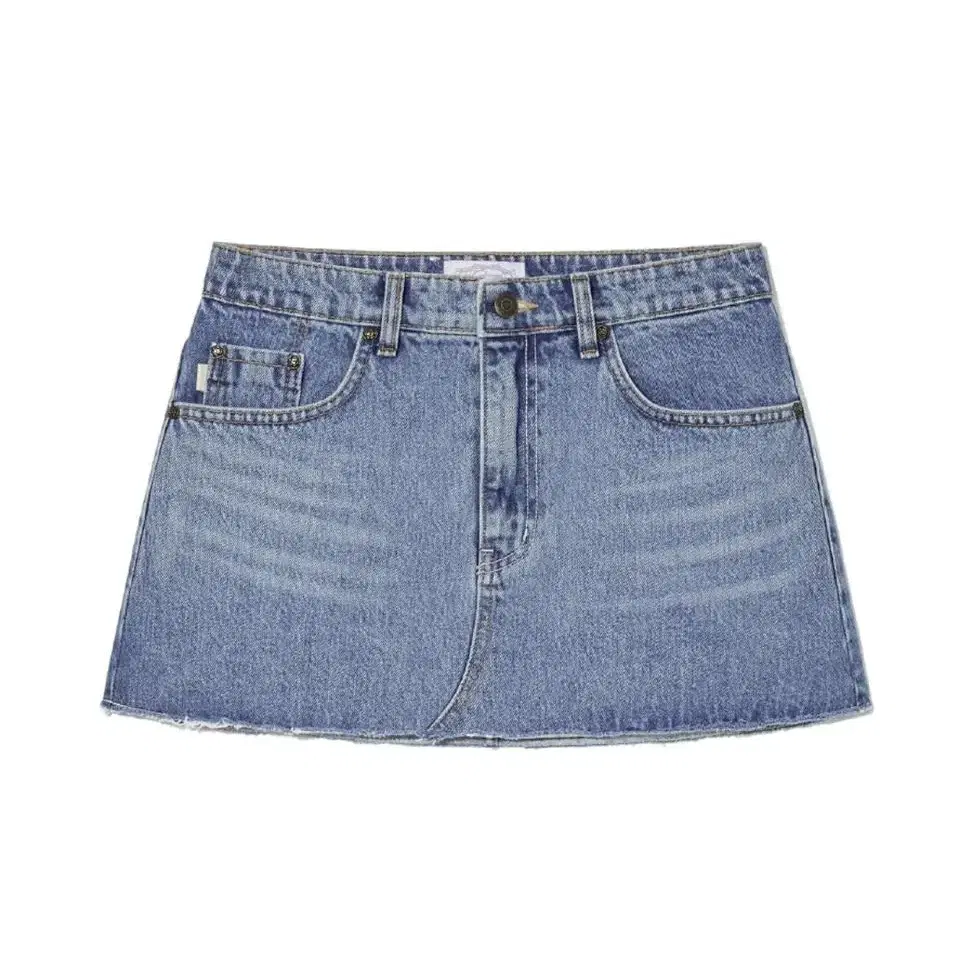 Glowny 91 MID-RISE DENIM SKIRT (BLUE)