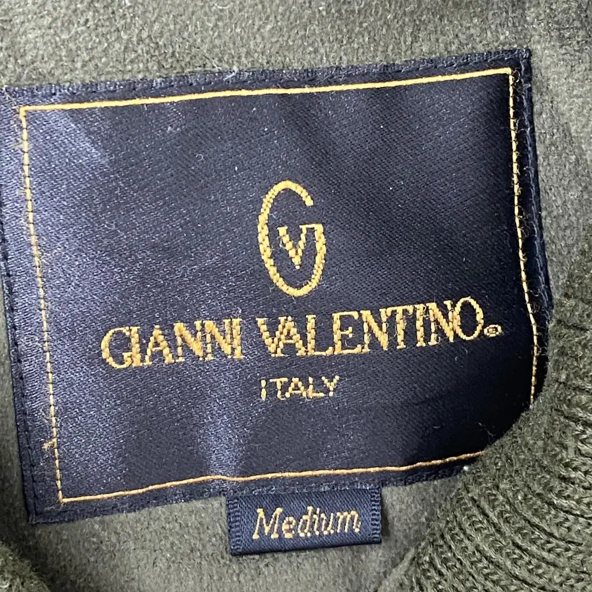 Gianni Valentino 카키 스웨이드 자켓M