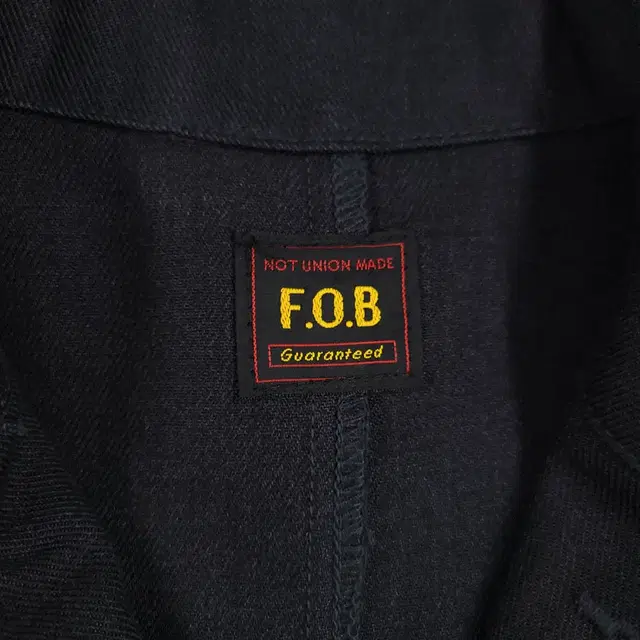 FOB FACTORY 블랙 싱글 나일론 코튼 혼방 워크웨어 싱글 블레이저