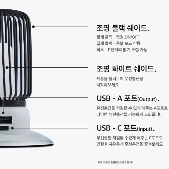 비어코어랩 LED 인테리어 무드등 애플 갤럭시 무선 고속 충전기 패드