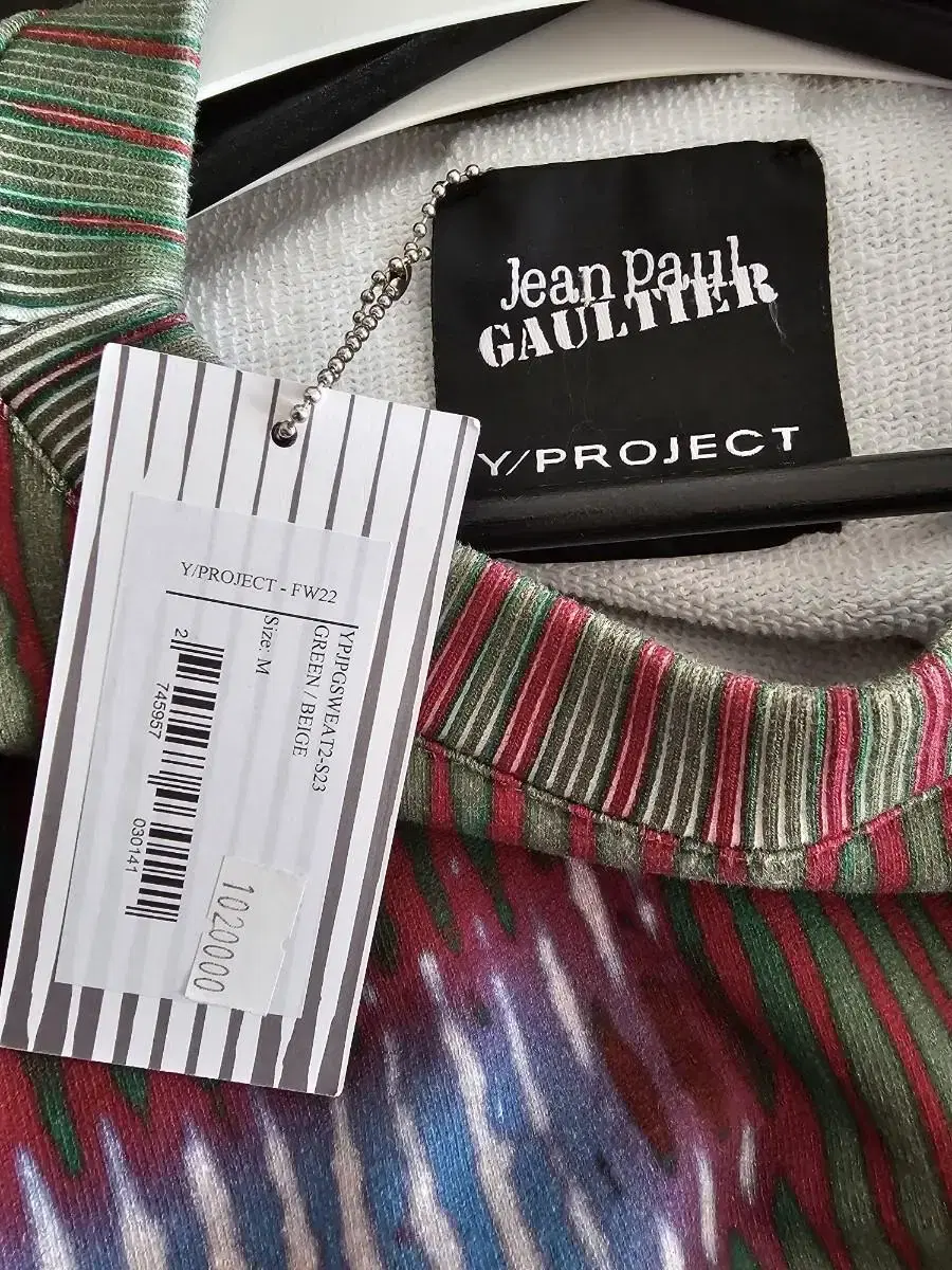 [M] YProject X Jean Paul Gaultier 22FW Bodymorph Man-to-Man M