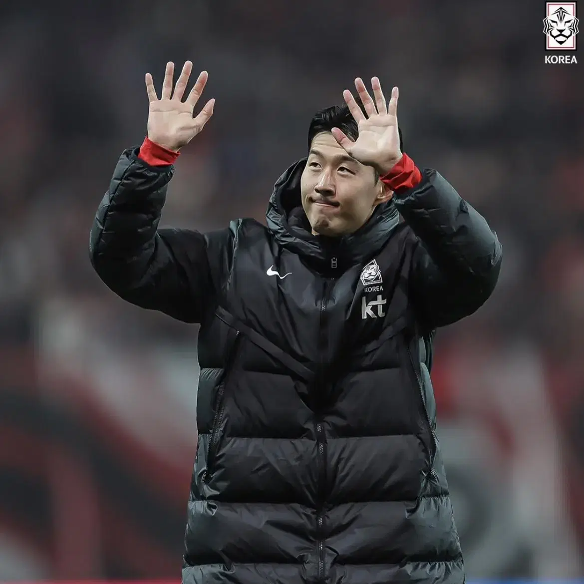 대한민국 국가대표 축구대표팀 선수용 국대 나이키 롱패딩