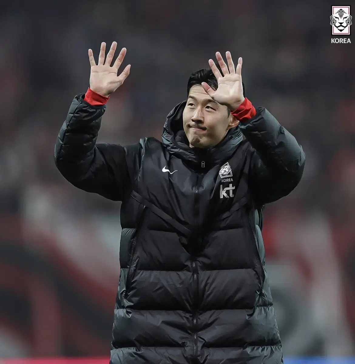 대한민국 국가대표 축구대표팀 선수용 국대 나이키 롱패딩