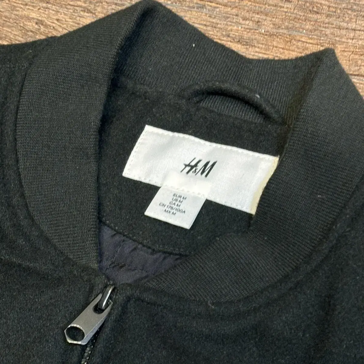 H&M 모직 블루종 항공점퍼 자켓