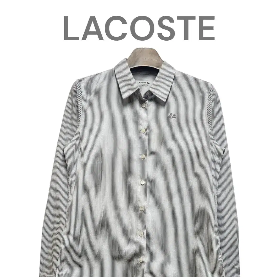 [34] LACOSTE 라코스테 알비노 로고 여성 스트라이프 셔츠