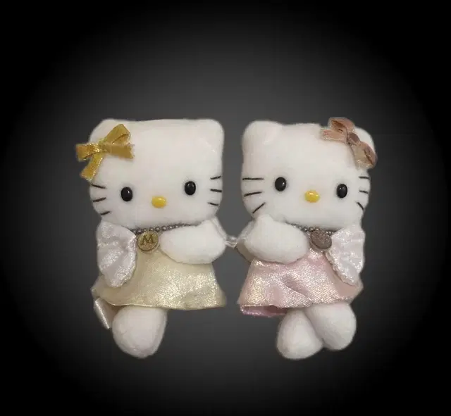 고전키티 마스코트 kitty & mimmy 세트 8cm