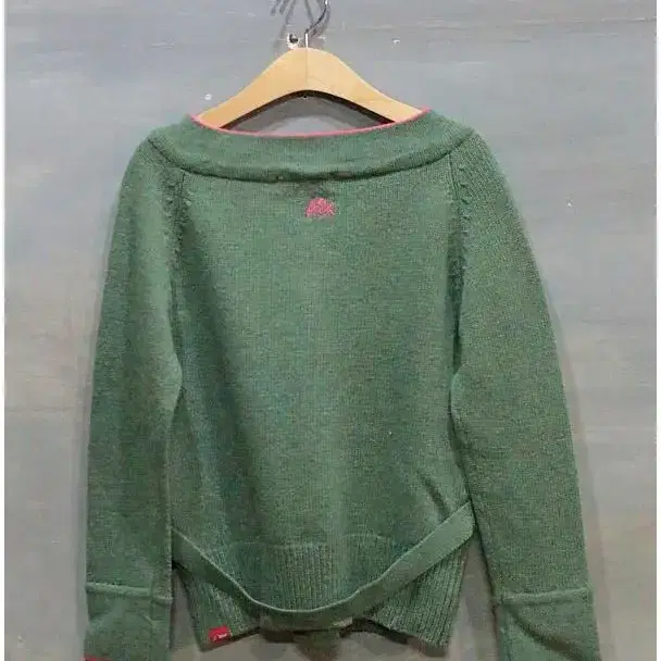 S) AEX wool knit cardigan