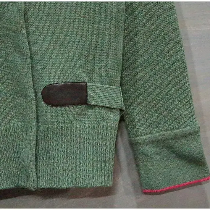 S) AEX wool knit cardigan