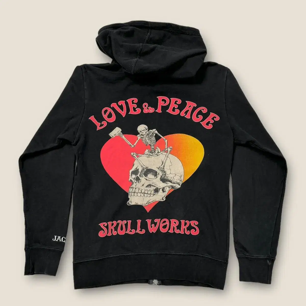 JACK ROSE SKULL WORKS LOVE&PRACE ZIP UP