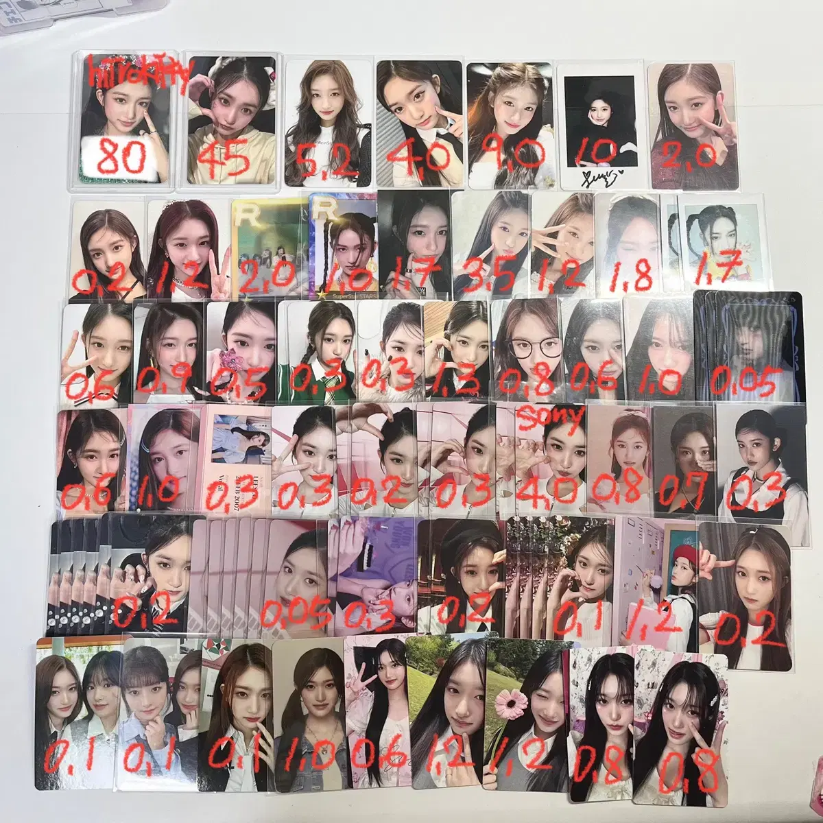 ive leeseo photocard photocard unreleased photocard ld broadcast gongka special sign poca sign