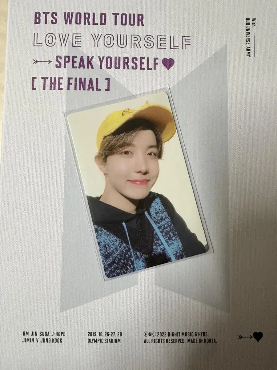 bangtan bts piccon speak the final wts (photocard included)