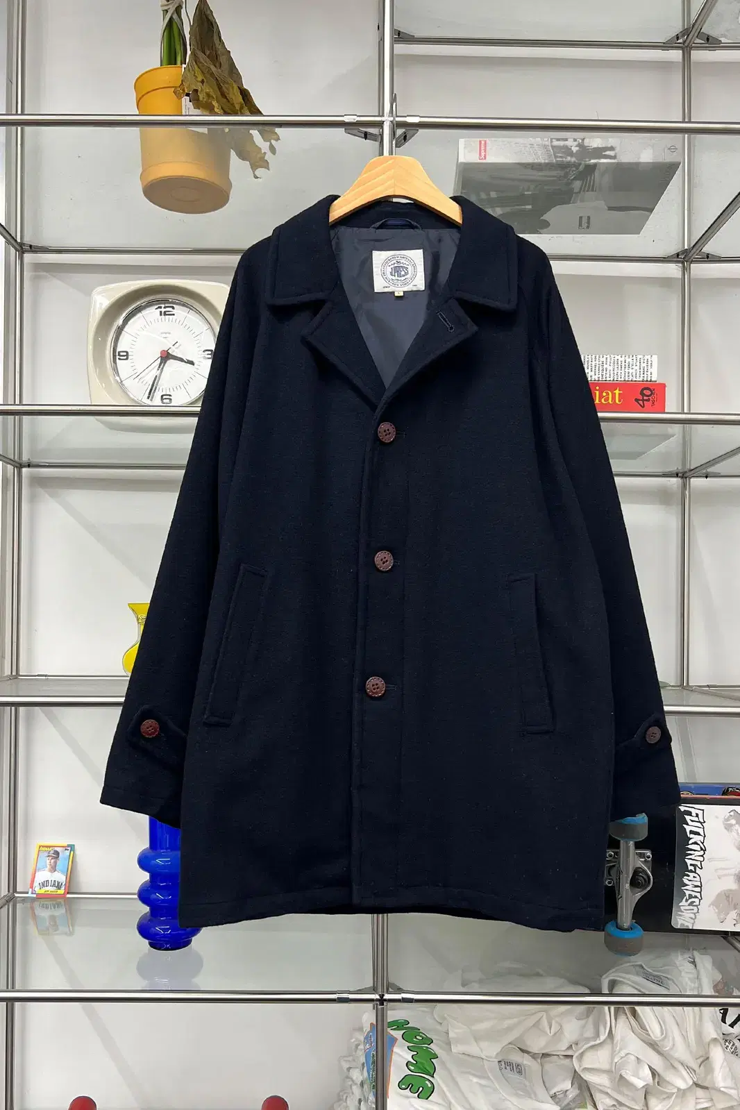 J.PRESS (Made in Japan) Navy wool coat