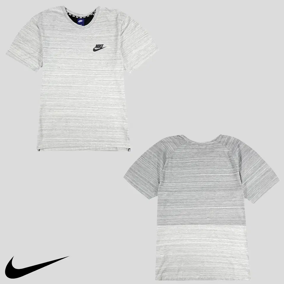 Nike Gray Tone Boccasi Black Fuchsarogo AV15 Cotton Blend Short Sleeve T-Shirt