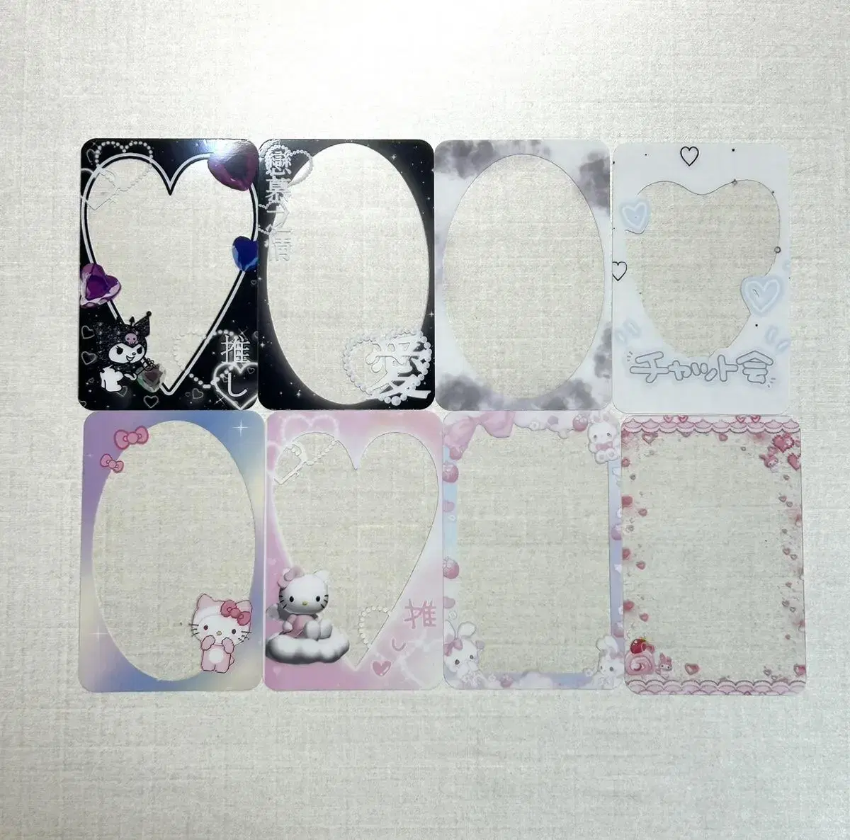 Transparent photocard frame