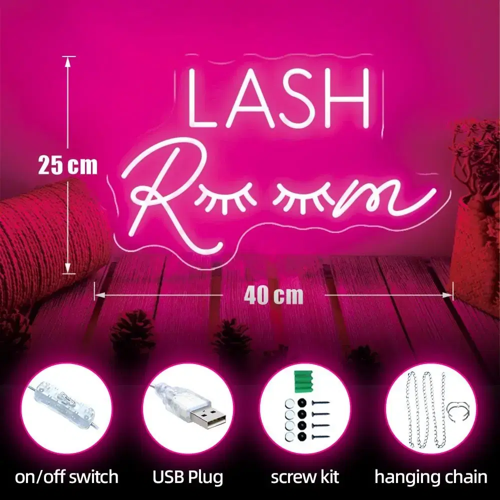 속눈썹 LASH led 조명 소간판