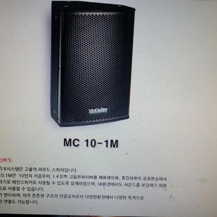 맥컬리 고출력 라우드스피커  MC10-1M