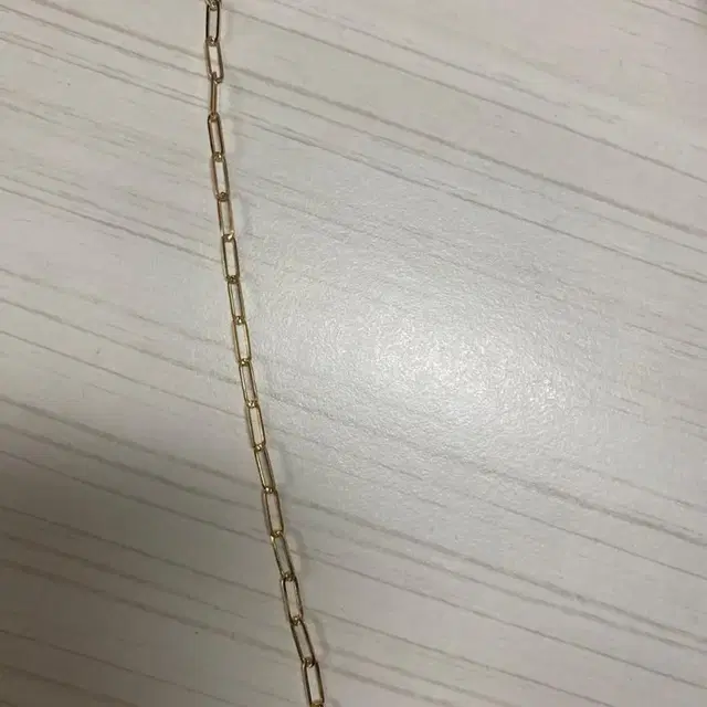 18k 팔찌 새제품 16cm 노말사이즈. paper clip style