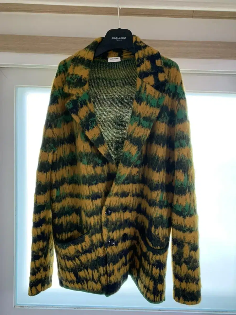 Saint Laurent 23FW Mohair Knit Double Jacket M