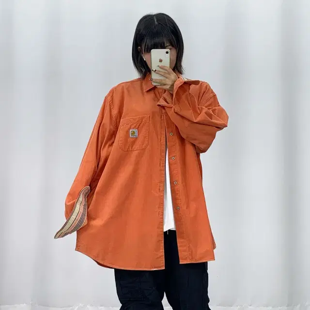 [3XL]칼하트 오렌지 골덴셔츠 CH3749