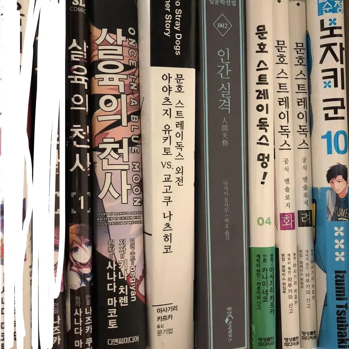 만화/소설 판매(살육의 천사, 문호 스트레이독스, 월간순정 노자키군)