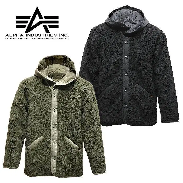 Alpine Industries Boa Fleece Lined Quilted Jacket