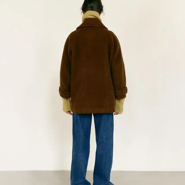 메종마레 FANCY WOOL HALF COAT[CAMEL]