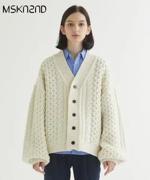 Moon Soo KwonSecond Fisherman Cardigan Ivory