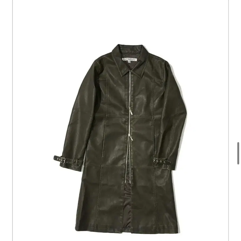 파르티멘토 우먼 가죽 코트 washed leather long coat