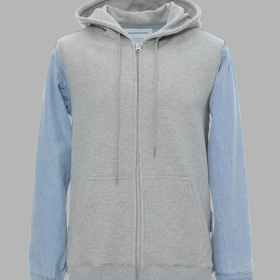 더뮤지엄비지터 DENIM SWEAT ZIP UP HOODY