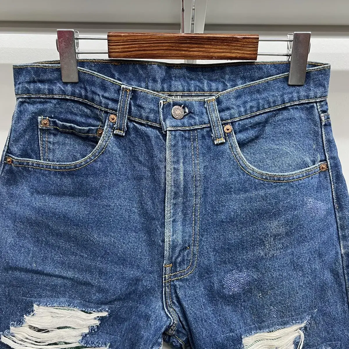 빈티지 80s Levis 리바이스 505-0216 데미지진