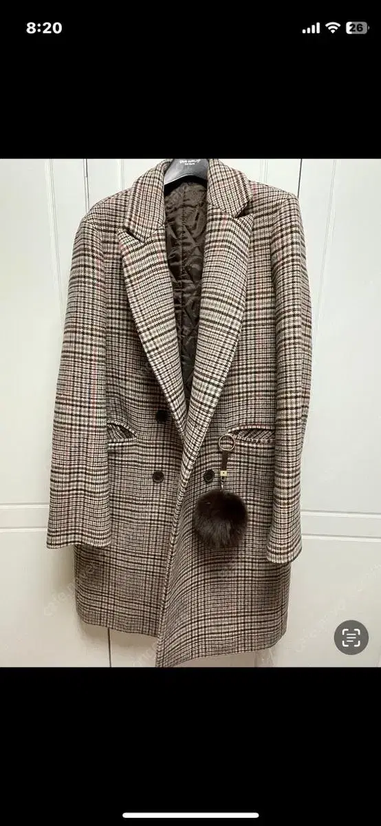 Double overfit wool coat 체크브라운 울코트 더블코트