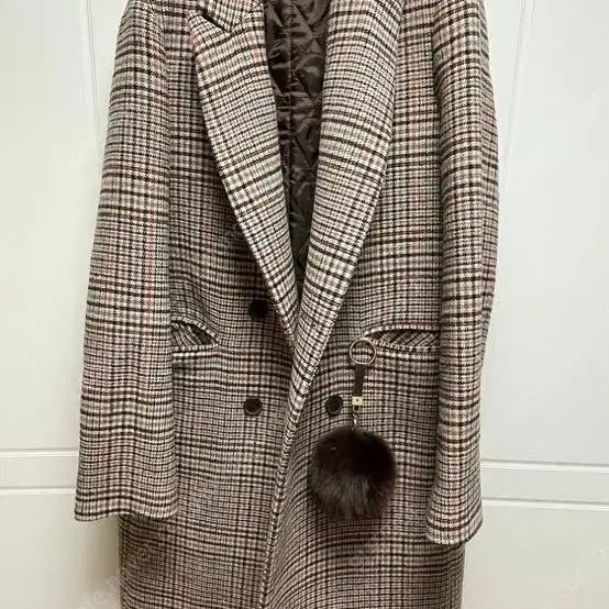 Double overfit wool coat 체크브라운 울코트 더블코트