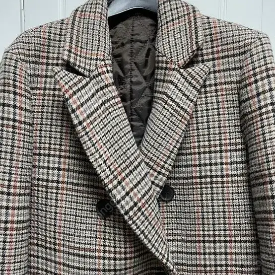 Double overfit wool coat 체크브라운 울코트 더블코트