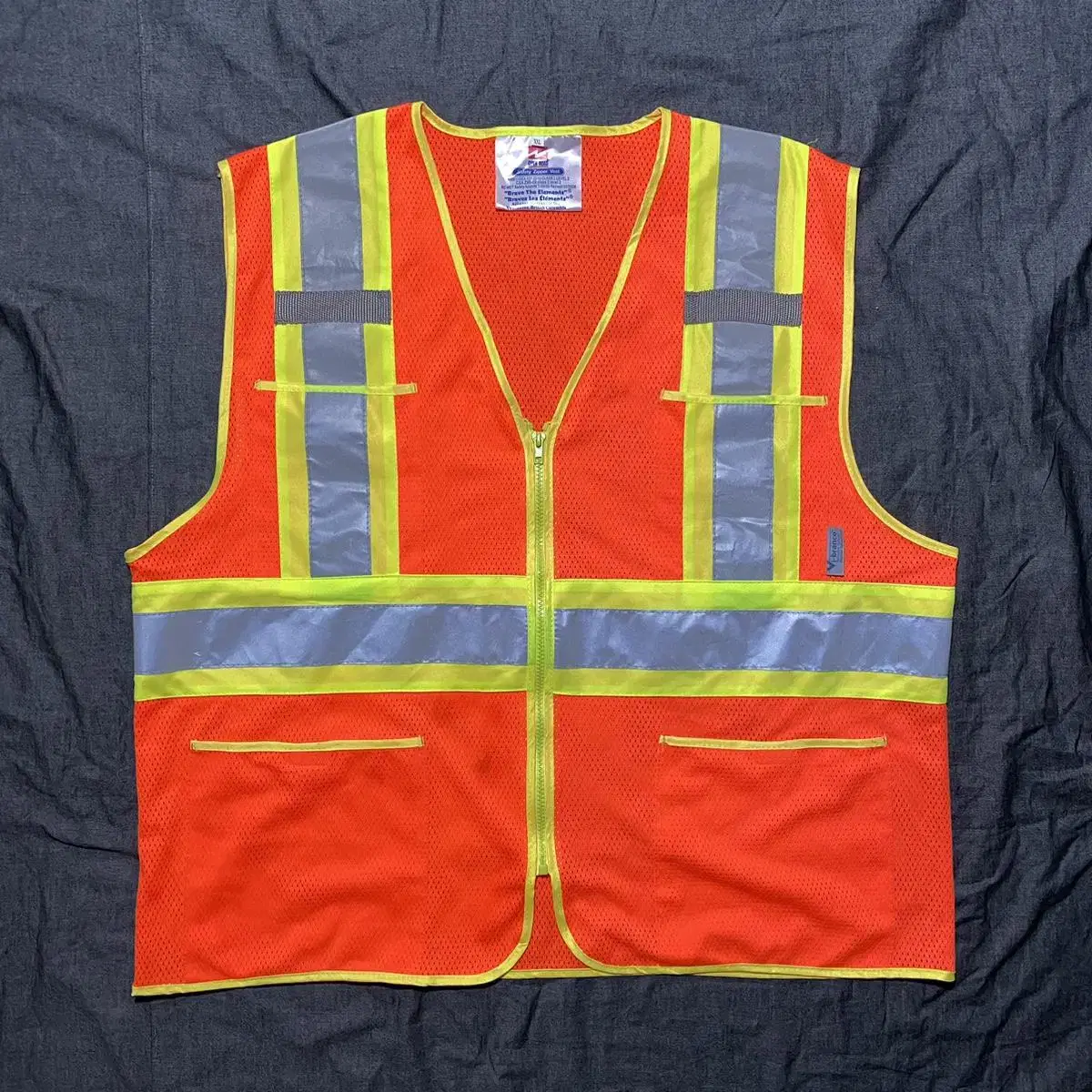 OPEN-ROAD Safety Zipper Vest Sz XXL