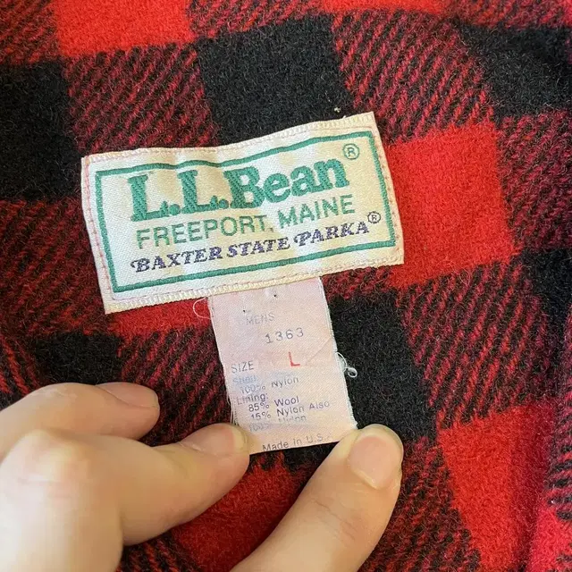 90년대 미국 생산 엘엘빈 llbean Baxter state parka