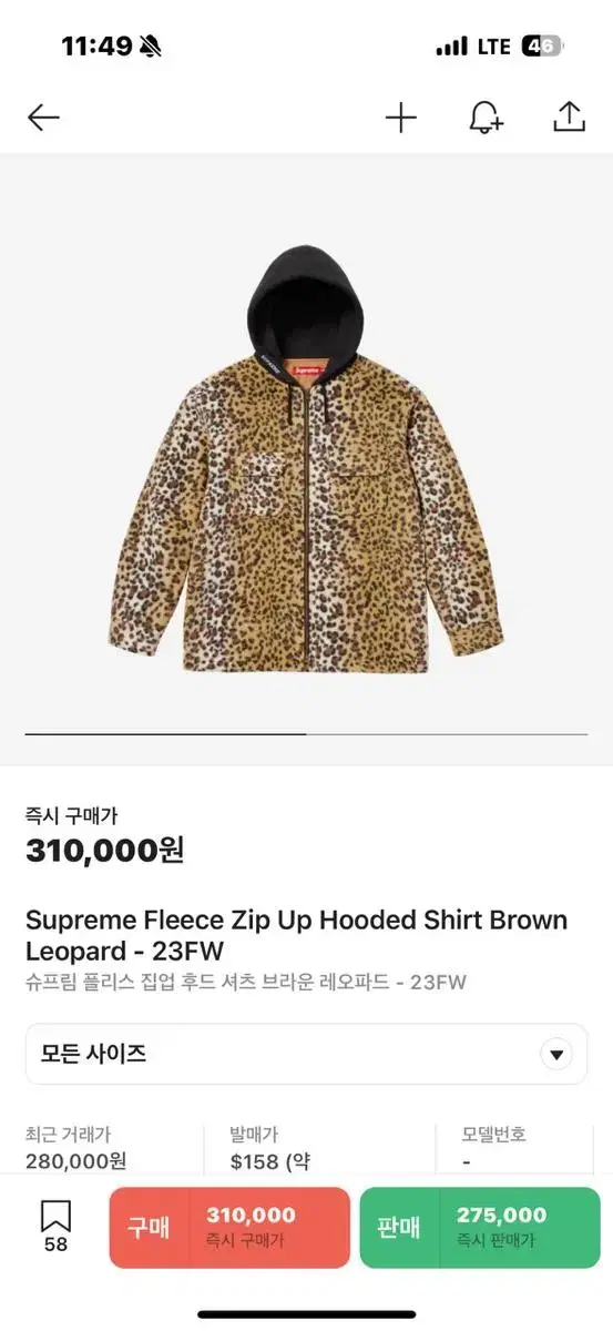 Supreme Leopard Hooded Jacket sells