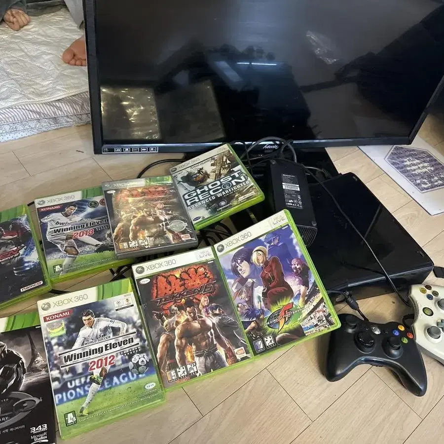 xbox360,32인치 모니터,cd일괄판매