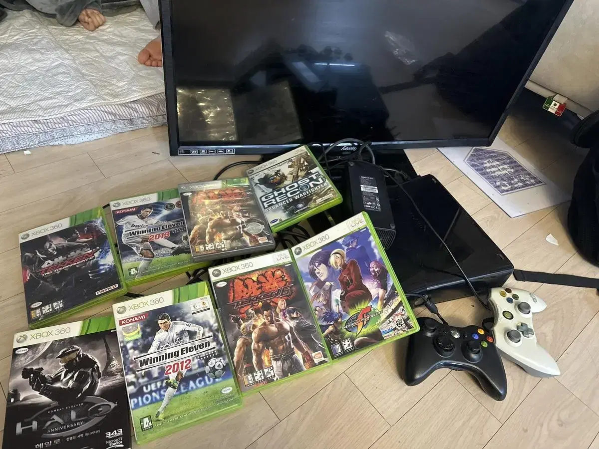 xbox360,32인치 모니터,cd일괄판매