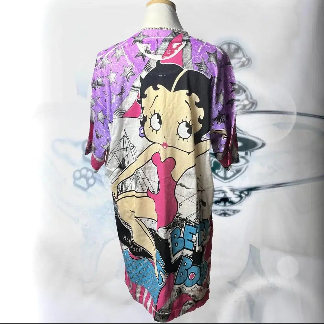 Betty Boop 빈티지 오버핏 반팔