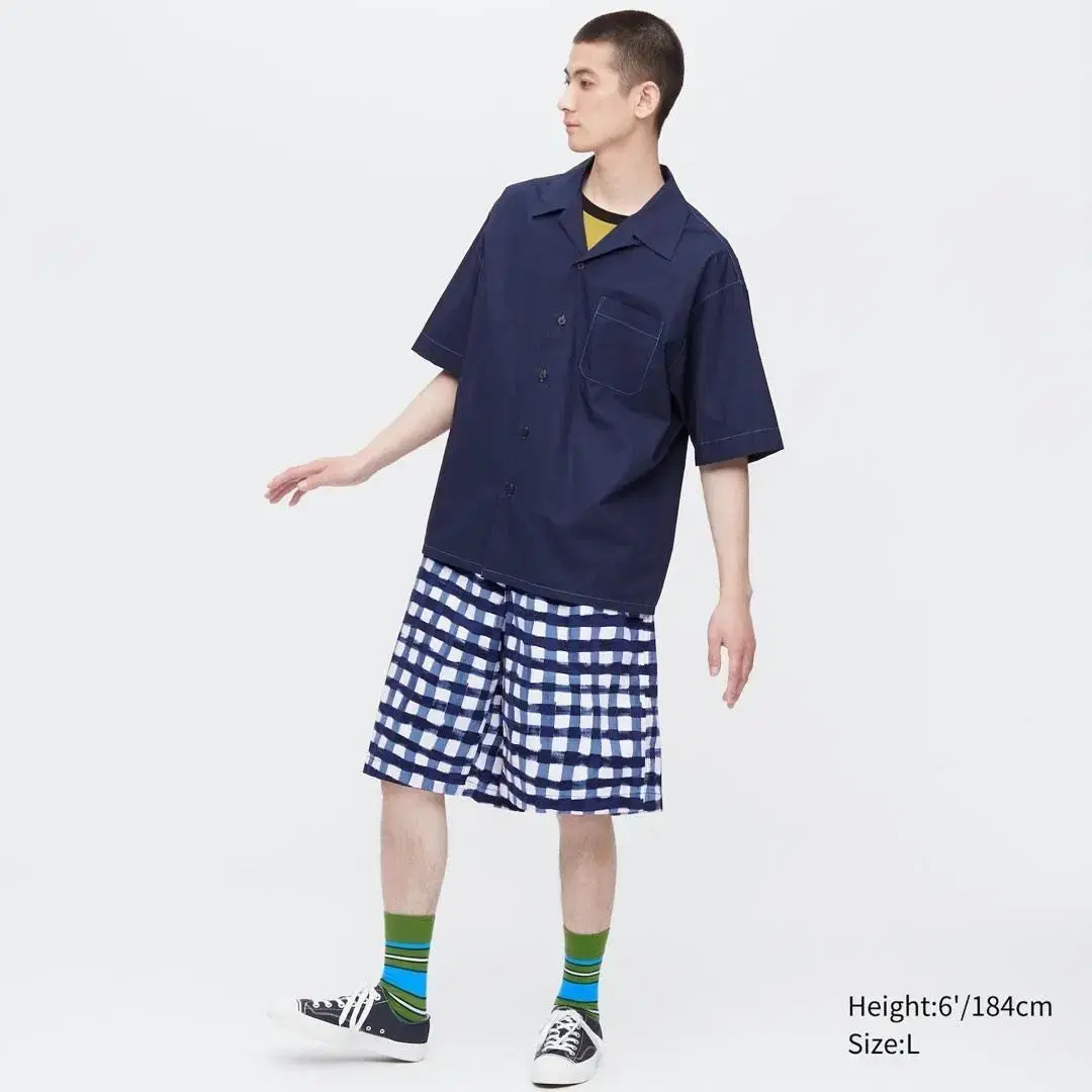 Uniqlo Marni shorts in bloo check