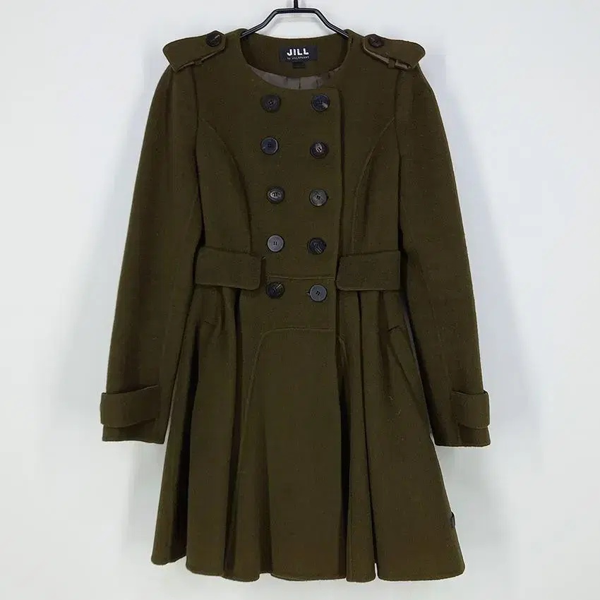 jilbaygilstuart women's buttoned one-piece wool coat khaki (hu19246)