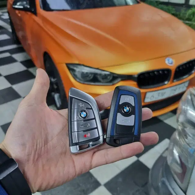 경북 영주시 국산차 전 차종 근접도어 원격제어 BMW 타입 스마트키 제작