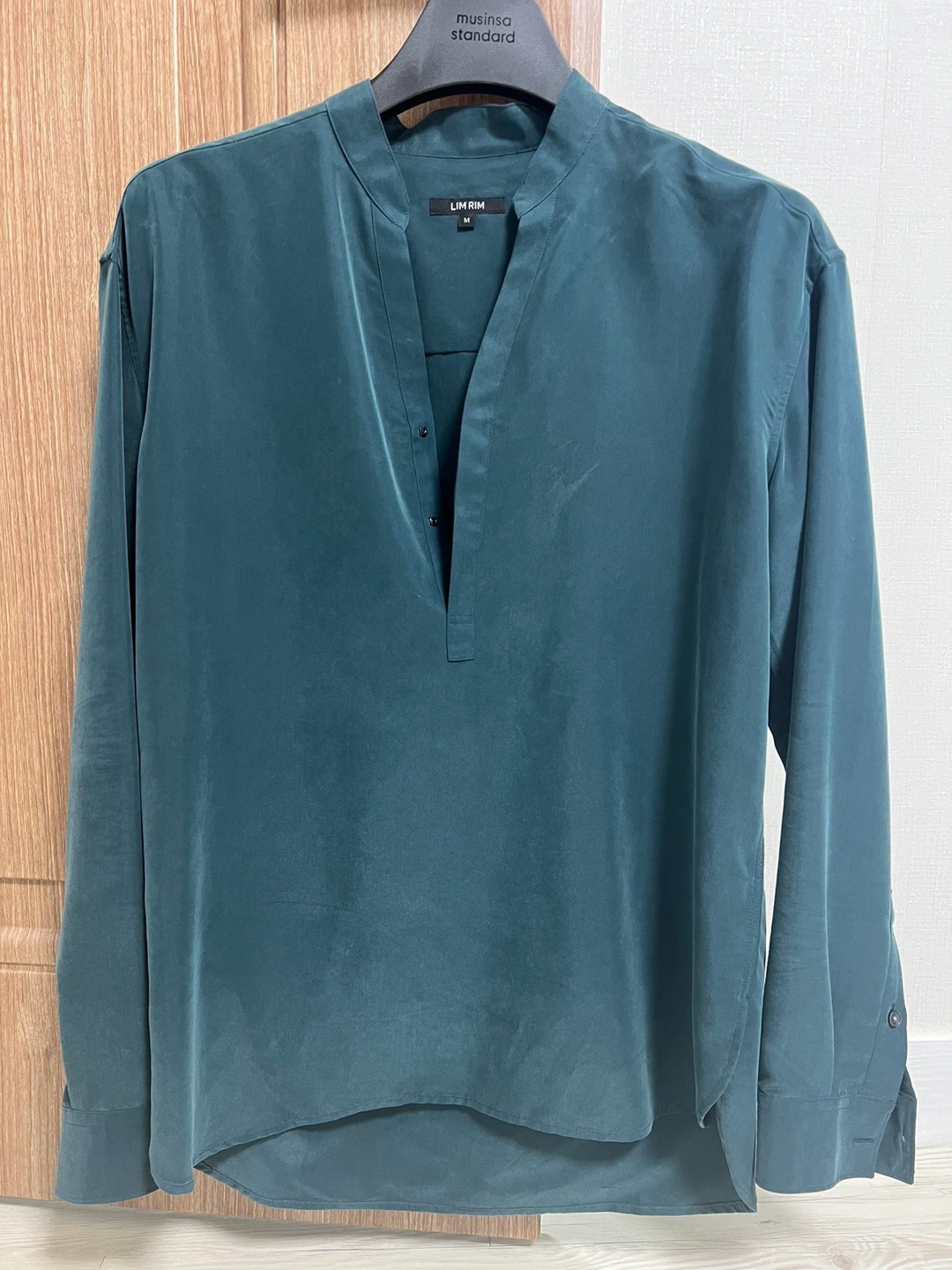 Leav (Lim Lim) minimalist tunic shirt size M turquoise for sale