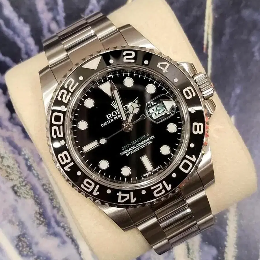 [S급] 롤렉스 GMT마스터2 블랙 스틸 40MM