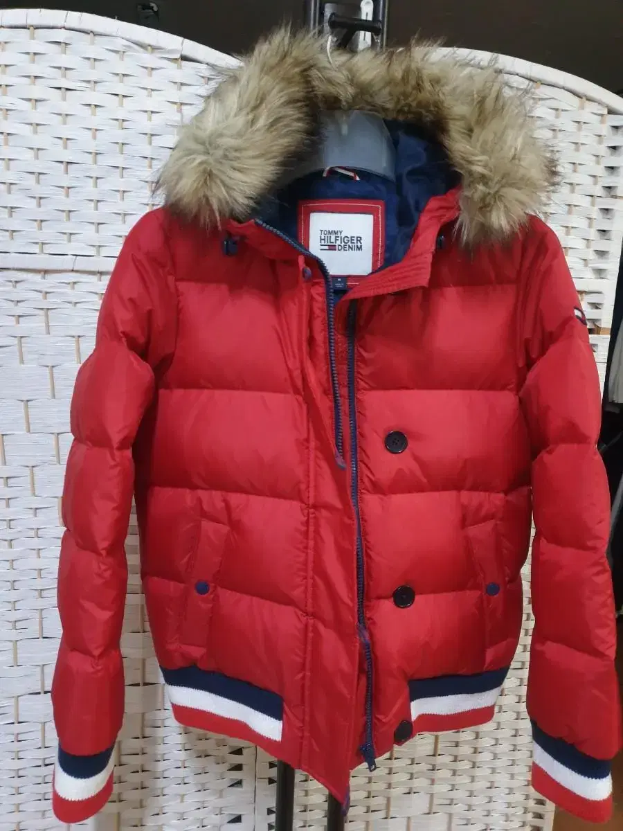 (1056) TOMMY HILFIGER 타미힐피거 다운 숏패딩 M