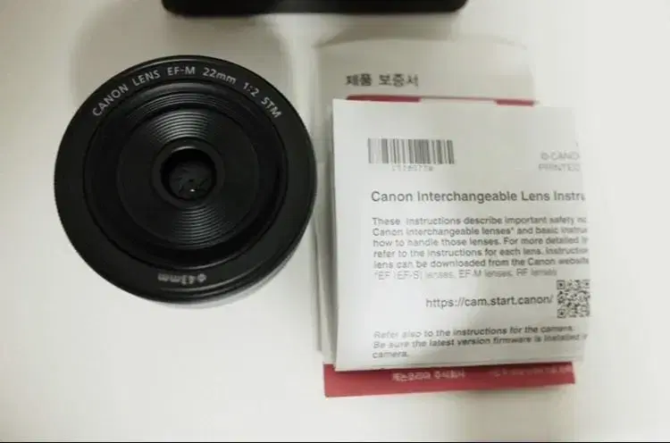 캐논 EF-M 22mm F2 STM 단렌즈 (검정)